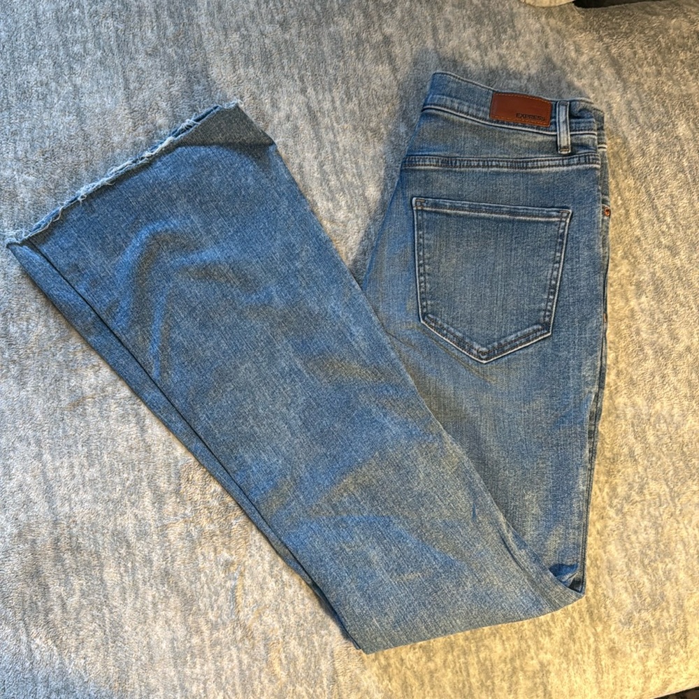 Express High Rise Flare Jeans